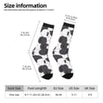 thumbnail image 2 of Balery Black And White Sheeps Calcetas Largas con Estampado para Hombre y Mujer – Suaves y Transpirables, Talla Única (US 5-11), 2 of 6