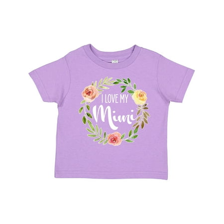 

Inktastic I Love My Mimi- Flower Circle Gift Toddler Boy or Toddler Girl T-Shirt