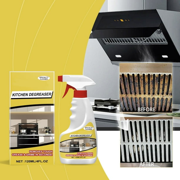 Desengrasante Potente, Desengrasante Multisuperficies, Eliminadores de Grasa Persistente, Limpiador Versatil para Cocina y Baño, Ingredientes Seguros, Formato 120 Ml, Solución de Uso Diario.