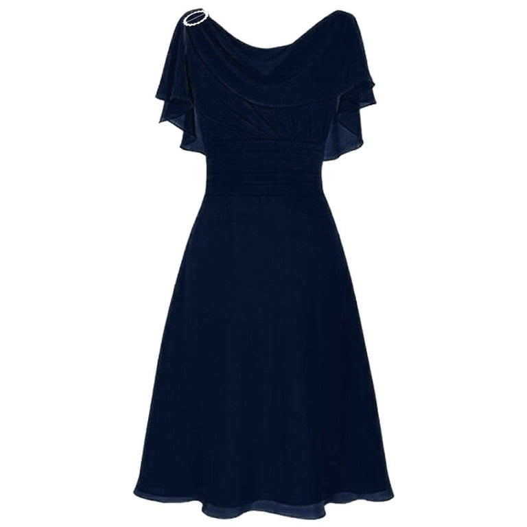 HONHUZH Womens Wedding Guest Dresses Plus Size Formal Wedding Bridesmaid High-waist Party Ball Prom Gown Cocktail Dress, Women's, Size: Small, Blue HONHUZH Womens Wedding Guest Dresses Plus Size Formal Wedding Bridesmaid High-waist Party Ball Prom Gown Cocktail Dress, Women's, Size: Small, Blue