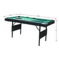 thumbnail image 2 of DSstyles 65.75-Inch Indoor Pool Table, Black, w/Cues & Balls, 2 of 5