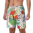 thumbnail image 2 of Balery Mushroom and Frogs Mens Swim Trunks Swim Shorts for Men Quick Dry Inseam Beach Shorts with Compression Liner Pocket-3X-Large, 2 of 9