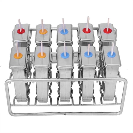 Faginey 10 Moules En Acier Inoxydable Crème Glacée Pop Mould Lolly Popsicle  + Support De Bâton 100Pcs, Acier Inoxydable Crème Glacée Moule Pop, Acier  Inoxydable Moule À Crème Glacée | Walmart Canada