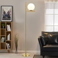 thumbnail image 6 of FanhSbrocade Glass Globe LED Floor Lamp Acrylic Lampshade  for Living Room, Bedroom Office, Energy Saving, E26 Bulb include, 6 of 9