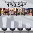 thumbnail image 2 of Wowow Glass Rinser for Kitchen Sink, Brushed Nickel Black Cup Washer for Sink,360° Rotating Baby Bottle Washer， Stainless Steel Glass Cleaner Sink Attachment Sink Glass Rinser Bottle Washer for Bar, 2 of 5