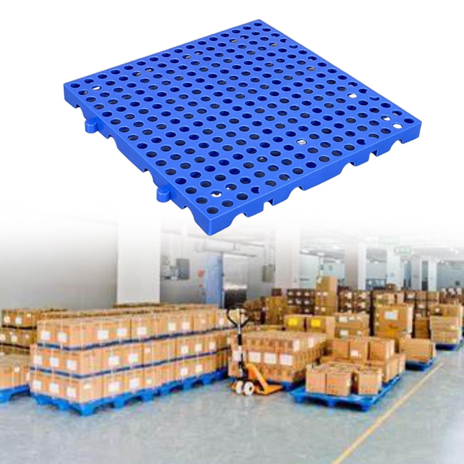 Zxpjkyu PP Pallet for Basement Storage Breathable Easy to Stack Lightweight Ventilation L