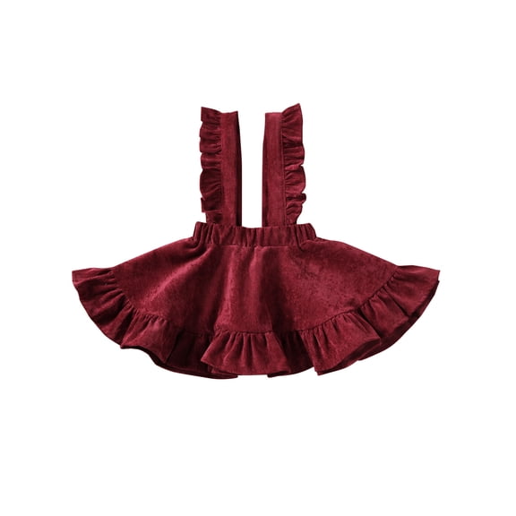 Cenuakty Baby Girls Suspender Skirt ,1T-6T Solid Color Sleeveless Backless Dress for All Year Round