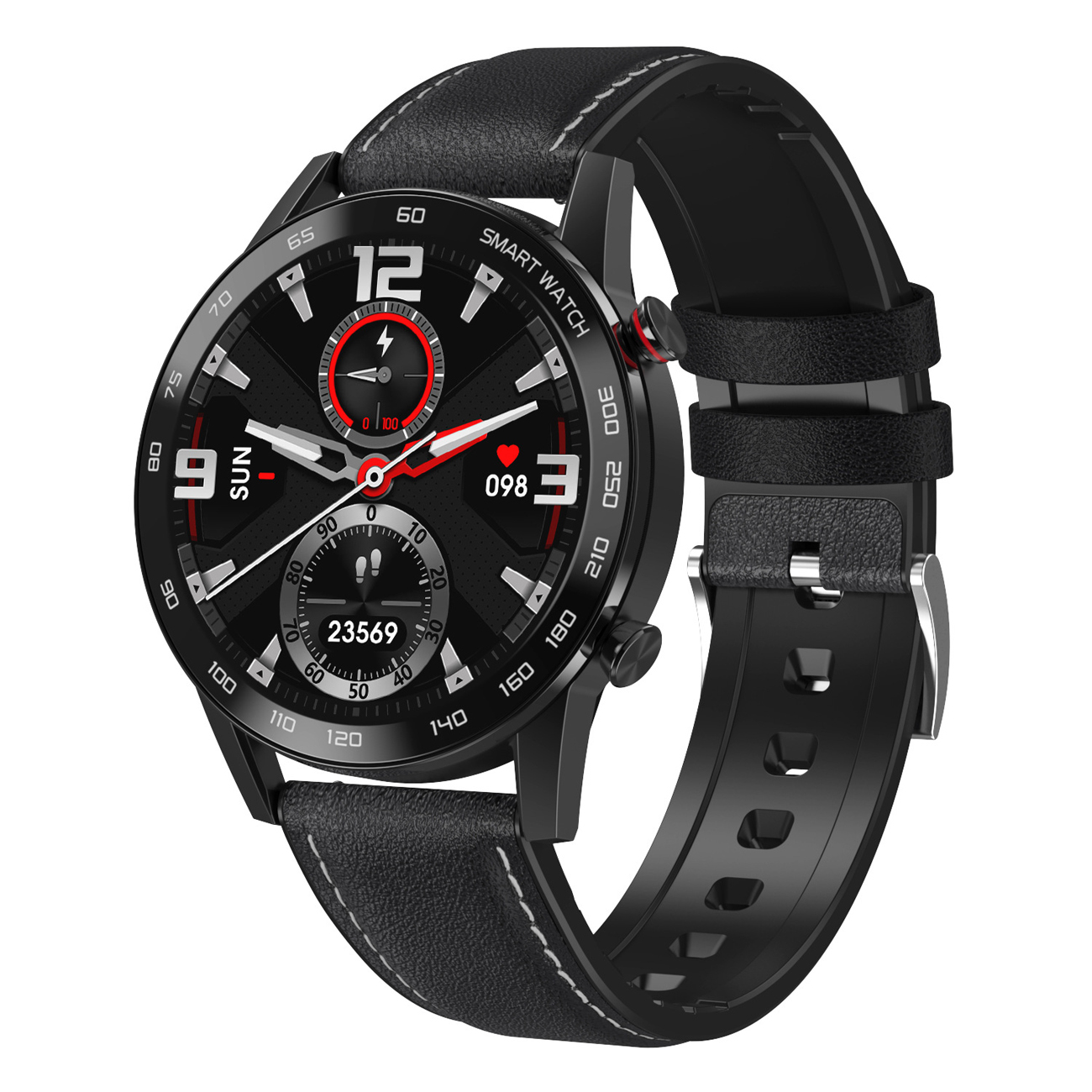 Konesky DT95 Smartwatch Men Waterproof Bluetooth Call 360*360 ECG Heat