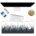 thumbnail image 3 of Thin Extended Gaming Mouse Pad （31.5*11.8*0.08 inch） with Stitched Edges Large Mousepad Long XXL Keyboard and Mouse pad Desk Mat for Gaming Office & Home 31.5x11.8x0.08 inch - Forest Tree, 3 of 5