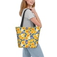 thumbnail image 2 of Pofeuu Vintage White Yellow Sunflower Print Women Fashion Shoulder Handbags Top Handle Satchel Bags Tote Shoulder Shopping Bag Stylish Canvas Tote Bag, 2 of 6