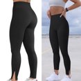 thumbnail image 2 of Deals Clearance under 10.00 Yoga Leggings for Women Womens Stretch Yoga Leggings Fitness Running Gym Sports Full Length Active Pants, 2 of 9