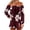 Red, variant on uvwlwu Women Floral Print Off Shoulder Romper Ruffle Layer Long Cuffed Sleeve Elastic High Waist Short Jumpsuit Stylish Casual Everyday Summer Vacation Outfit,S