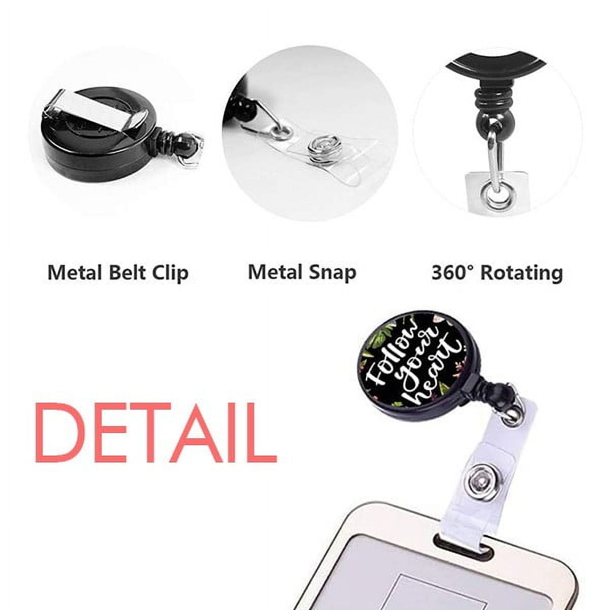 Rising Falling Living Standards Retractable Keychain Badge Holder ID Badge