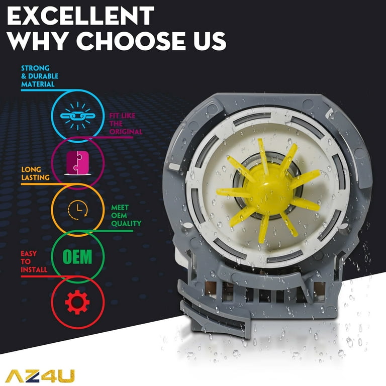 W10348269 W10084573 W10158351 Dishwasher Pump Replacement For