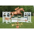 thumbnail image 5 of Good Directions Jumping Horse and Rider Weathervane, Pure Copper - 33"L, 5 of 5