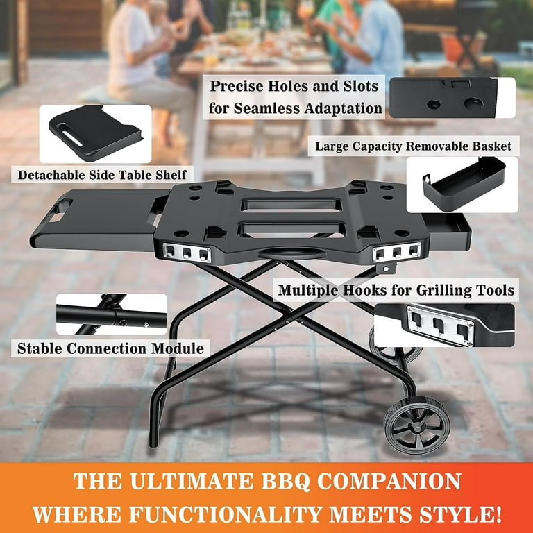  GRILL FORCE Grill Stand for Ninja Woodfire Grill,Grill Cart, Collapsible Outdoor Grill Stand Fit for Ninja Woodfire Outdoor Grill(Ninja  OG701),Traeger Ranger,Pit Boss 10697,10724,22 Blackstone Griddle : Patio,  Lawn & Garden