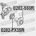 thumbnail image 4 of Rear Wheel Hub Kit Febest 0282-FX35R Oem 43210-WL000, 4 of 4