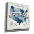 thumbnail image 2 of Epic Graffiti 'USA Modern Vintage Blue Grey with Words' by Michael Mullan, Canvas Wall Art, 18"x12", 2 of 3