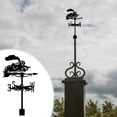 thumbnail image 5 of TIMIFIS Wind Vane of New Steam Train Weather Vane Stainless Steel Spray Paint Pointer Flags, 5 of 5