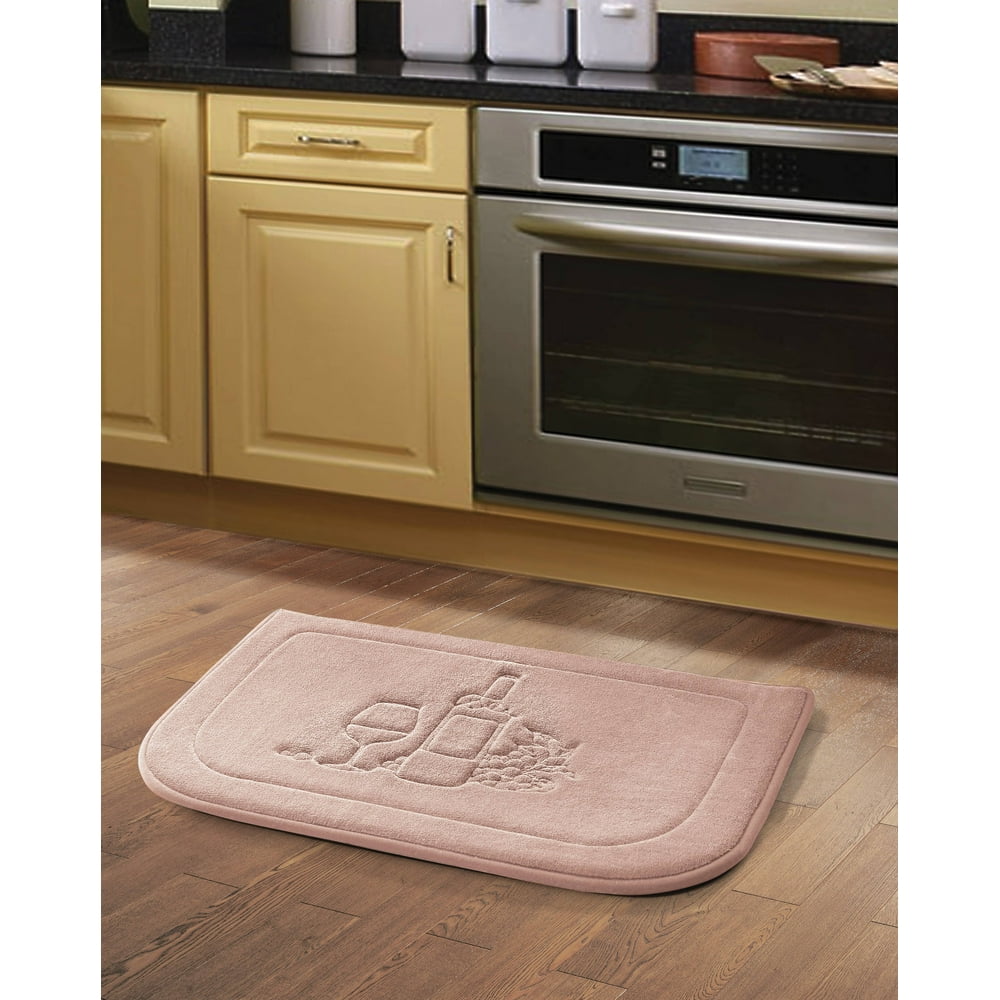 Modern Kitchen Memory Foam Floor Mat Rug Wine