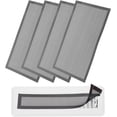 thumbnail image 1 of ZOUSSIQI 5 Pcs Magnetic Floor Vent Covers, Floor Register Cover PVC Mesh Air Vent Screen Filters, Great for Home Floor, Wall, Ceiling, Catch Debris Hair Dust (Black, 11-Inch x 7-Inch) CA919-88530, 1 of 5