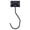 B, variant on Banana Hook Under Cabinet, Banana Holder Cabinet Shelf Hook, Foldable with Magnets When Not in Use, Stainless Steel Folding Banana Hook, A