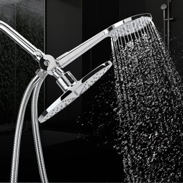 Pommeau De Douche Professionnel En Alliage Et ABS – Pour Shampooing En Salon, Argenté