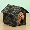 thumbnail image 2 of Foldable Cat House Outdoor Waterproof Pet House for Small Dogs Kitten Puppy Cave Nest with Pets Pad Dog Cat Bed Tent Supplies ShopWise Round, 2 of 17