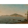 thumbnail image 2 of Simon Denis 14x11 Gold Ornate Wood Frame and Double Matted Museum Art Print Titled - A View of Naples from the Portici, the Castel Dell’Ovo on the Left (1813), 2 of 4