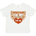 thumbnail image 3 of Inktastic Everyone is Thankful for Me with Heart and Leaves Boys or Girls Toddler T-Shirt, 3 of 5