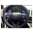 thumbnail image 3 of Steering Wheel Paddle Shifter Extension For Honda FIT VEZEL HRV Aluminium Blue, 3 of 13