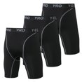 thumbnail image 2 of Pack de 3 calzoncillos bóxer transpirables para hombre YEL ropa interior deportiva compresión, 2 of 6