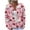 E Multicolor, variant on Auroural Ladies Sweaters Long Sleeve V-Neck Sweaters for Women Plus Size Cardigan Button Up Ladies' Casual Printed Knitted Cardigan with Button Up Jacket and Top