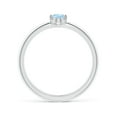 thumbnail image 2 of Angara Natural 0.4 Ct. Aquamarine Solitaire Ring in Sterling Silver for Women (Ring Size: 11.5), 2 of 9
