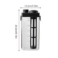 thumbnail image 3 of Cold Brew Coffee Maker With Scale, Iced Coffee Maker And Tea Brewer, Fine Mesh Filter, Leak-Proof Seal, Easy Cleaning, Durable Material,Home And Camping （1100Ml）, 3 of 7