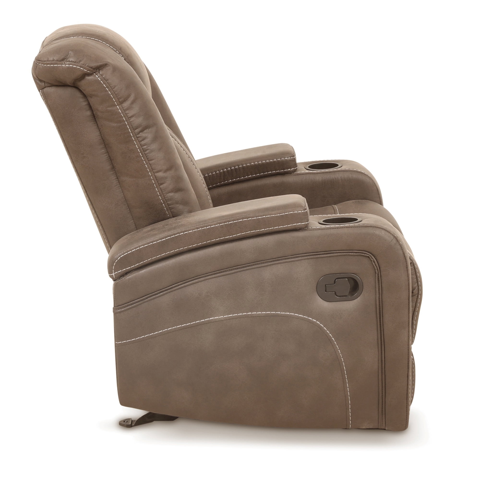 Steve Silver Marlow Sand Faux Suede Manual Recliner
