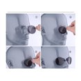 thumbnail image 3 of Retro Round Frameless Clip-On Sunglasses for Men and Women, Metal Casual Fashion Eyewear for Parties, Stage, and Everyday Use, 3 of 3