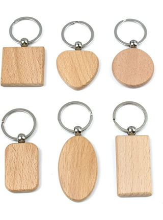 25mm Wood Keychain Blanks Ebony Brown, Cherry, Natural Options Cabochon  Keychains Blank 