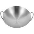 thumbnail image 1 of QUMIIRITY Wok Chinois en Acier Inoxydable à Chauffer pour Usage Quotidien Lot de 1, 1 of 7