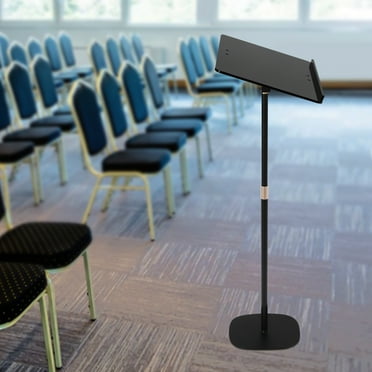 Acrylic Podium Stand, Portable Metal Podium Stand for Church School Adjustable Height 31.5-51.18inch
