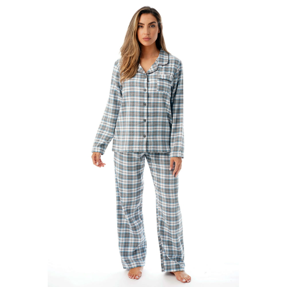 Just Love - Just Love Long Sleeve Flannel Pajama Sets for Women 6760