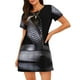 thumbnail image 1 of Fotbe Black Cobra Snake Bata de Dormir para Mujer con Estampado, Camisón de Algodón de Manga Corta, Ropa de Dormir Casual, 1 of 6
