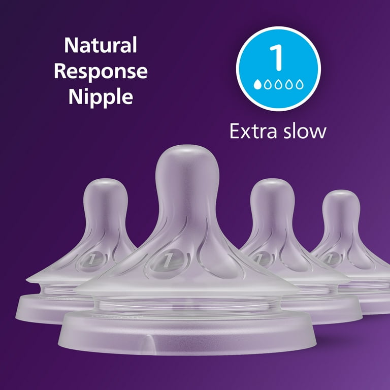 Philips Avent Natural Response Nipples Extra Slow Flow 4-Pack for - Main Image