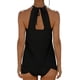thumbnail image 3 of Traje de baño Tankini para mujer, moda de primavera, conservador, color sólido, estilo falda, conjunto de traje de baño dividido, traje de baño para mujer, trajes de baño para mujer, tankinis, traje d, 3 of 3