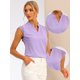 thumbnail image 2 of Blusa Básica Sin Mangas Allegra K Con Cuello En V Para Oficina de Trabajo Mujer Púrpura S, 2 of 4
