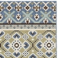 thumbnail image 6 of SAFAVIEH Veranda Dogon Geometric Indoor/Outdoor Area Rug, Chocolate/Blue, 5'3" x 7'7", 6 of 10