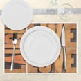 thumbnail image 3 of Ambesonne Live Laugh Love Place Mats Set of 4, Life Message, Standard Size, Pale Caramel Umber, 3 of 6