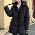 thumbnail image 5 of Fewfanhot Womens Jacket Thickened Winter Coat Hooded with Deep Pockets, Ladies Warm Winter Jacket, 5 of 8