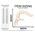 thumbnail image 2 of Unfinished Wood Gymnast Handspring Shape 20" / 3/4", 2 of 3