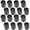 Black, variant on MasteelfCA 16pcs Foosball Practical End Caps Foosball Table Rod Plugs Iron Pole Safety Caps